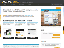 Tablet Screenshot of developer.active.com